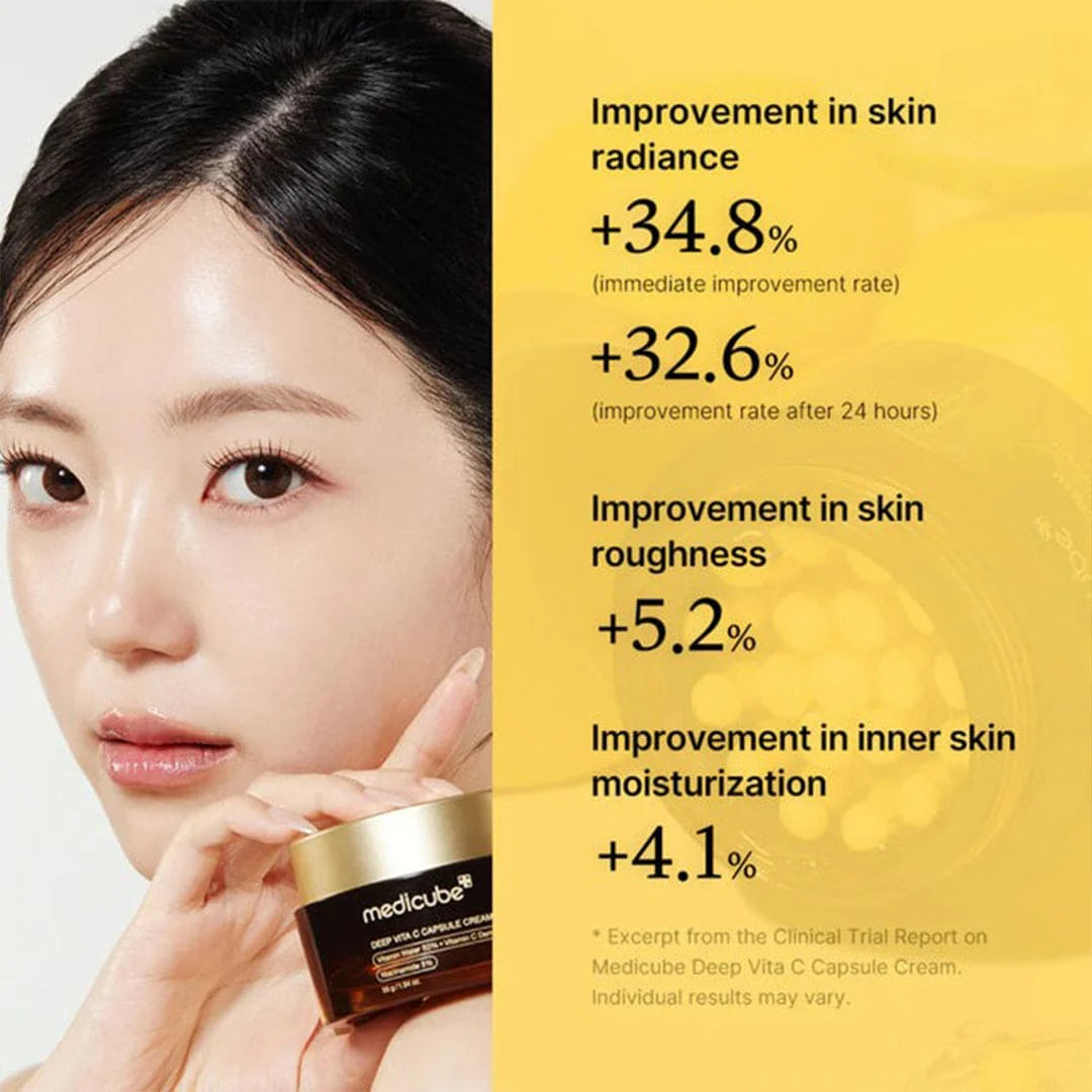 Medicube Deep Vita C Capsule Cream – Brightening & Glow (Original Korean Formula)