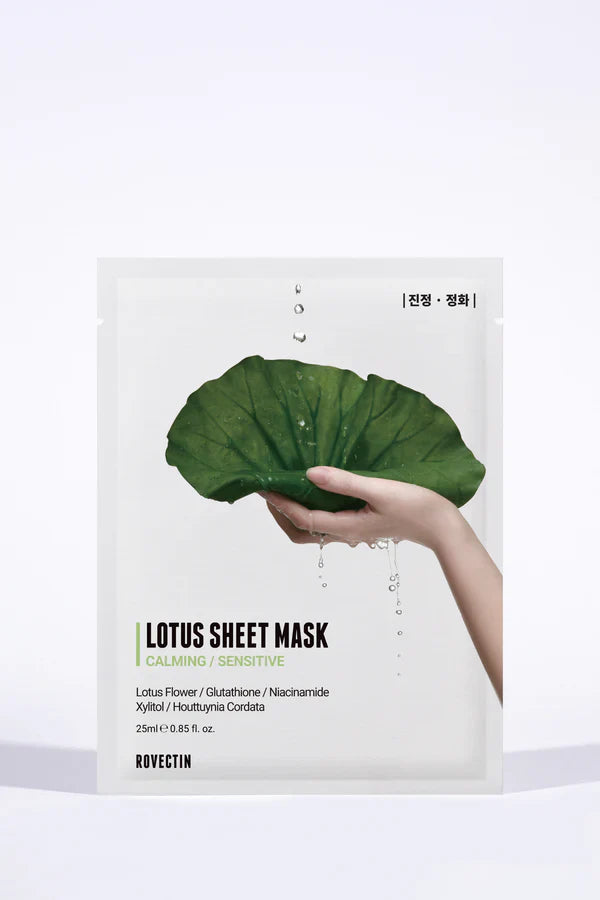 Rovectin Calming Lotus Sheet Mask 5ea