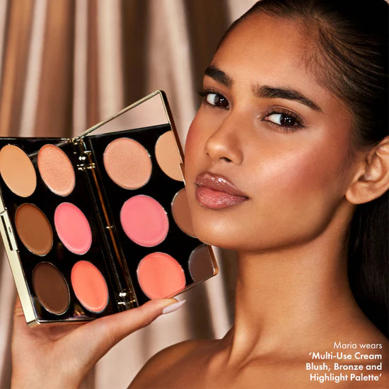 ICONIC LONDON - Multi-Use Cream Blush, Bronze and Highlight Palette - 6*3.2g