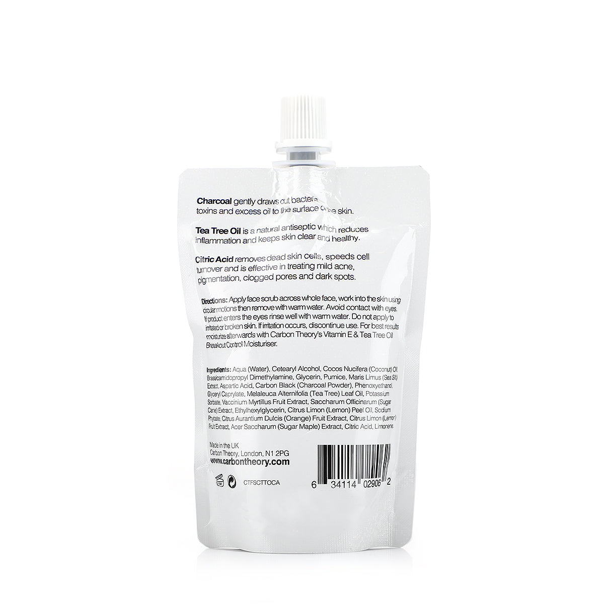 Carbon Theory Facial Scrub - 125 ml