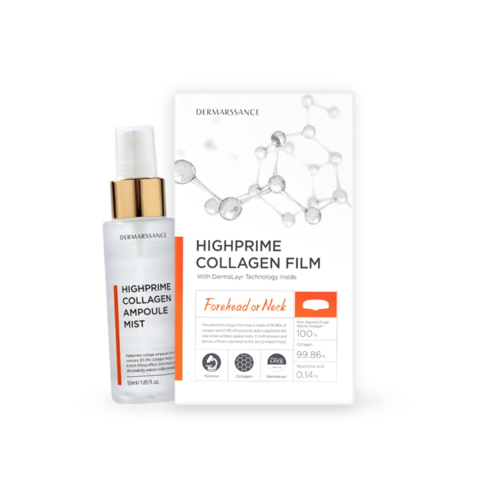 HIGHPRIME COLLAGEN FILM Forehead or Neck +mist