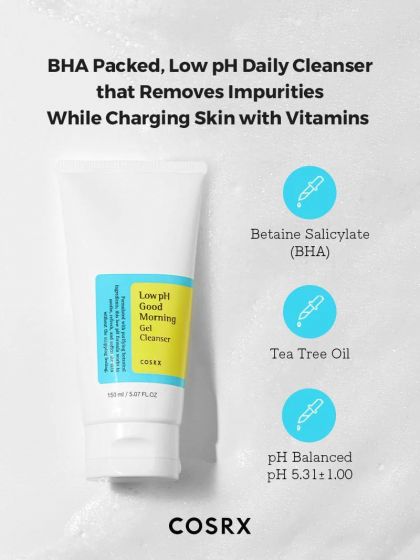 COSRX Low pH Good Morning Gel Cleanser_150ml (HP&C)
