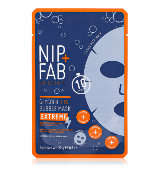 NIP+FAB EXFOLIATE GLYCOLIC FIX BUBBLE MASK EXTREME 23 gr